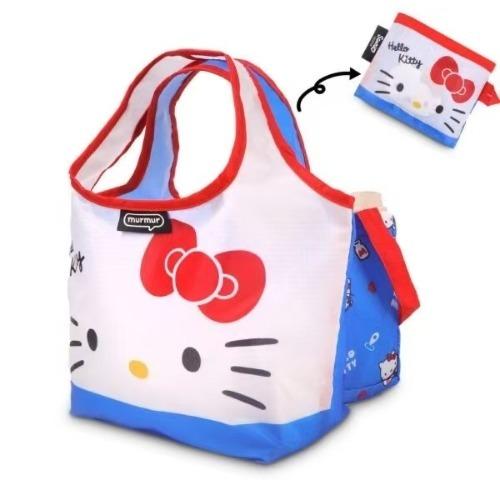 2color 키티 접이식 장바구니