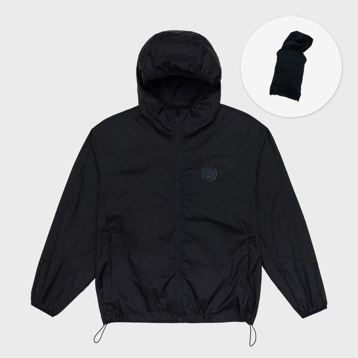 Pupa windbreaker jacket (black)