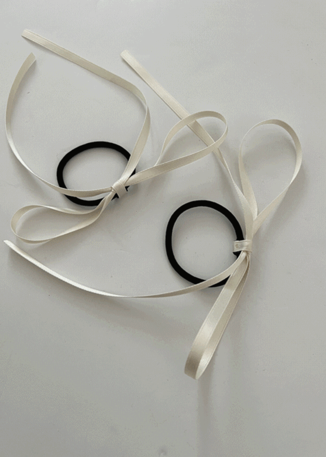 리본 헤어끈