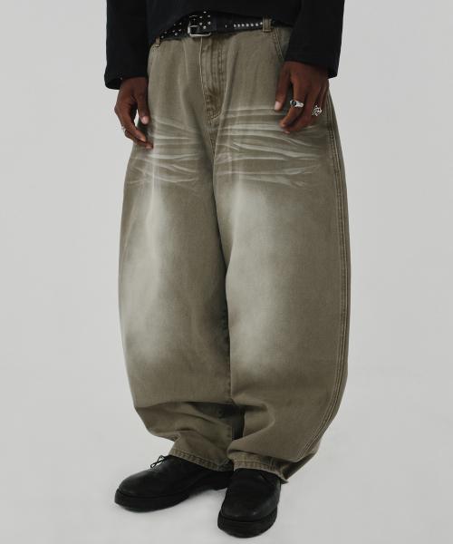 WRINKLE DENIM [OLIVE]