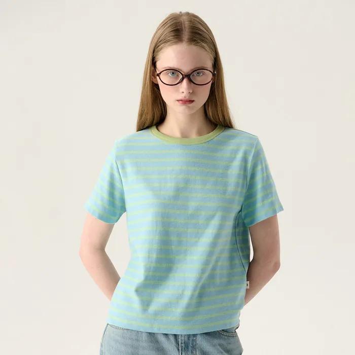 MULTI STRIPED T-SHIRT (MINT)