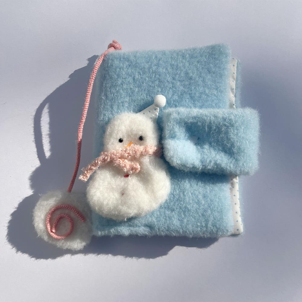 [핸드메이드 by 주디] 눈사람 북커버 A6 책커버 다이어리커버 패브릭