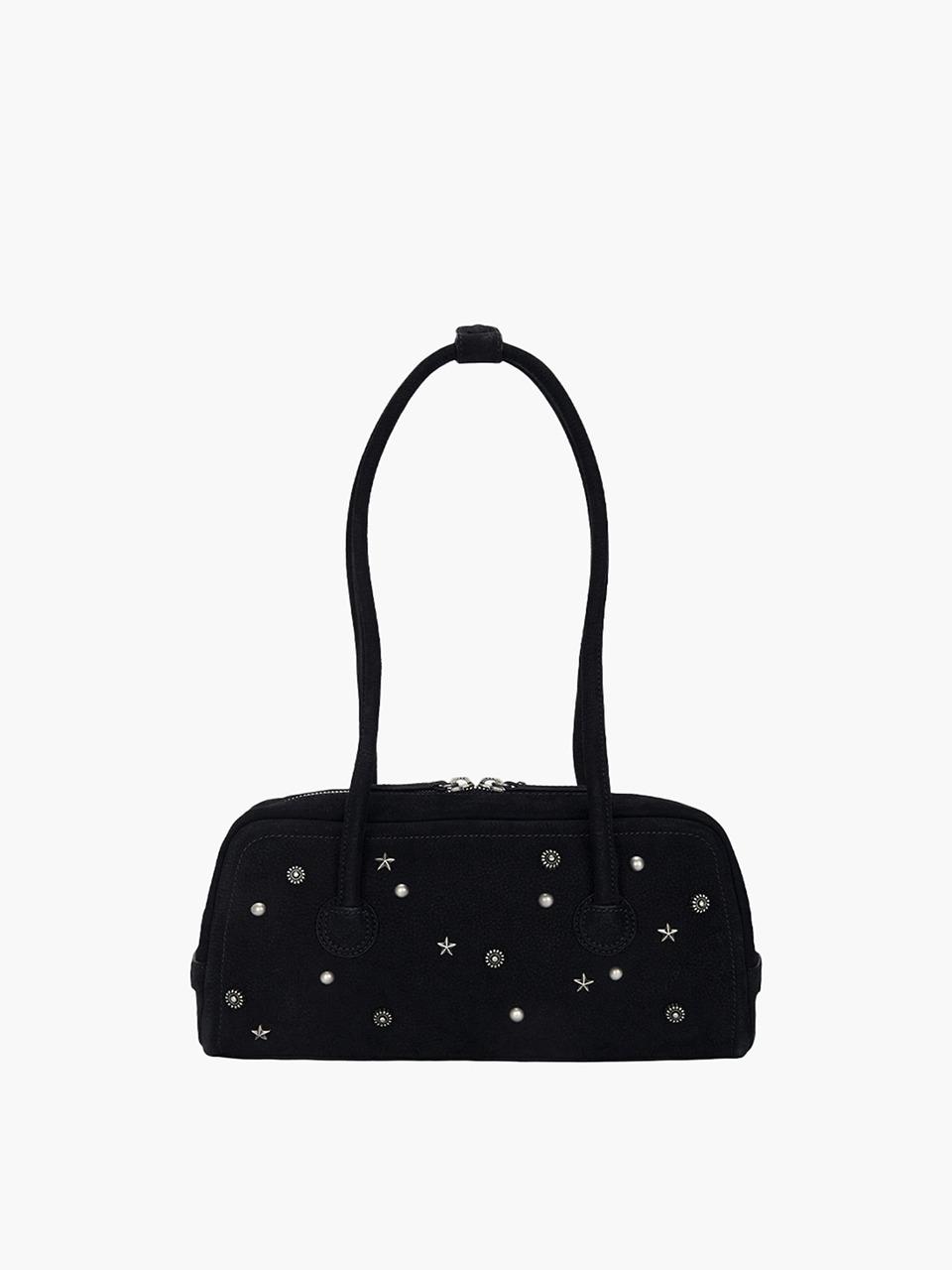 SOFT BOSTON EW_black studded nubuck
