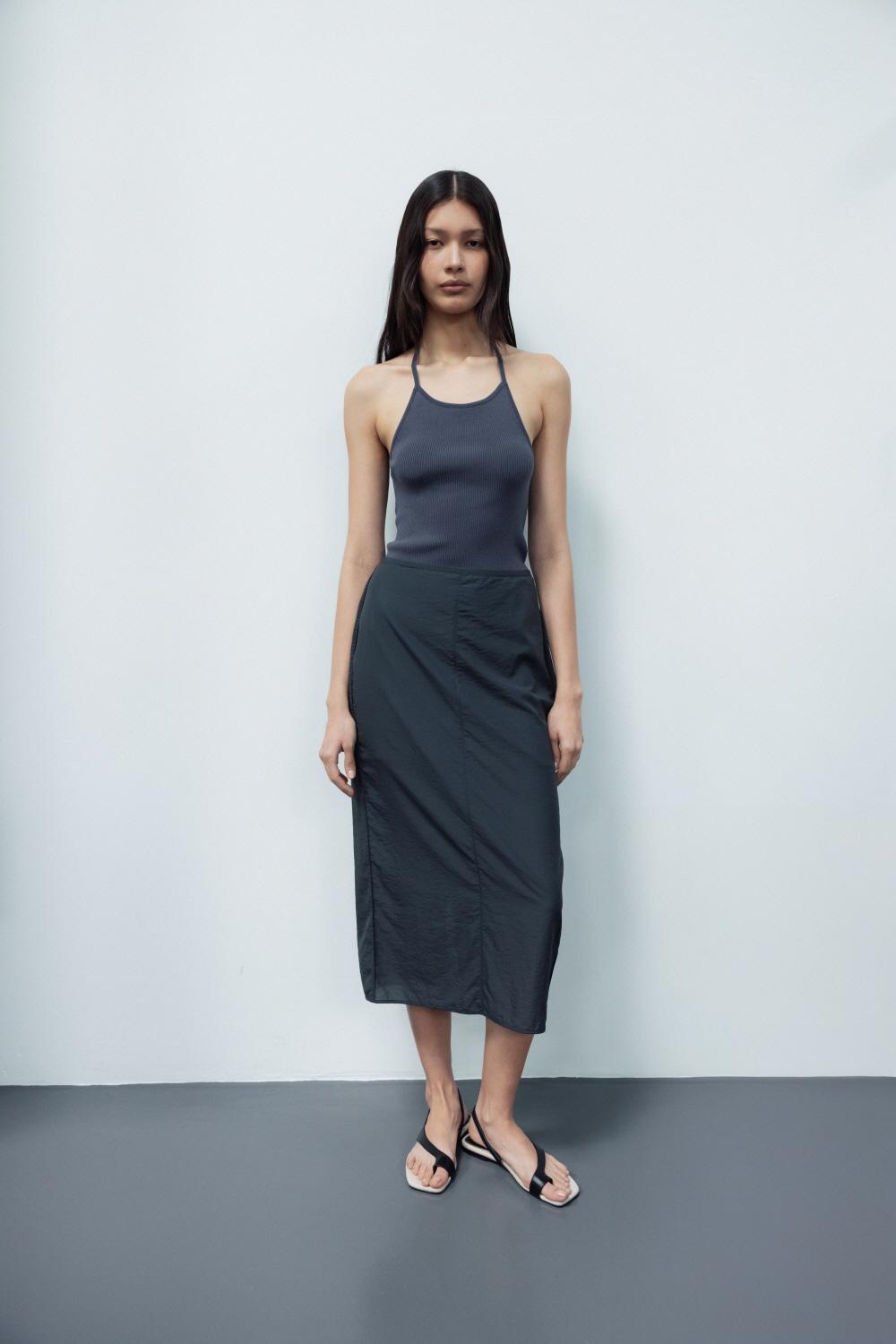 [7/29 RESERVED DELIVERY] SHEER SHADE SKIRT (CHARCOAL)