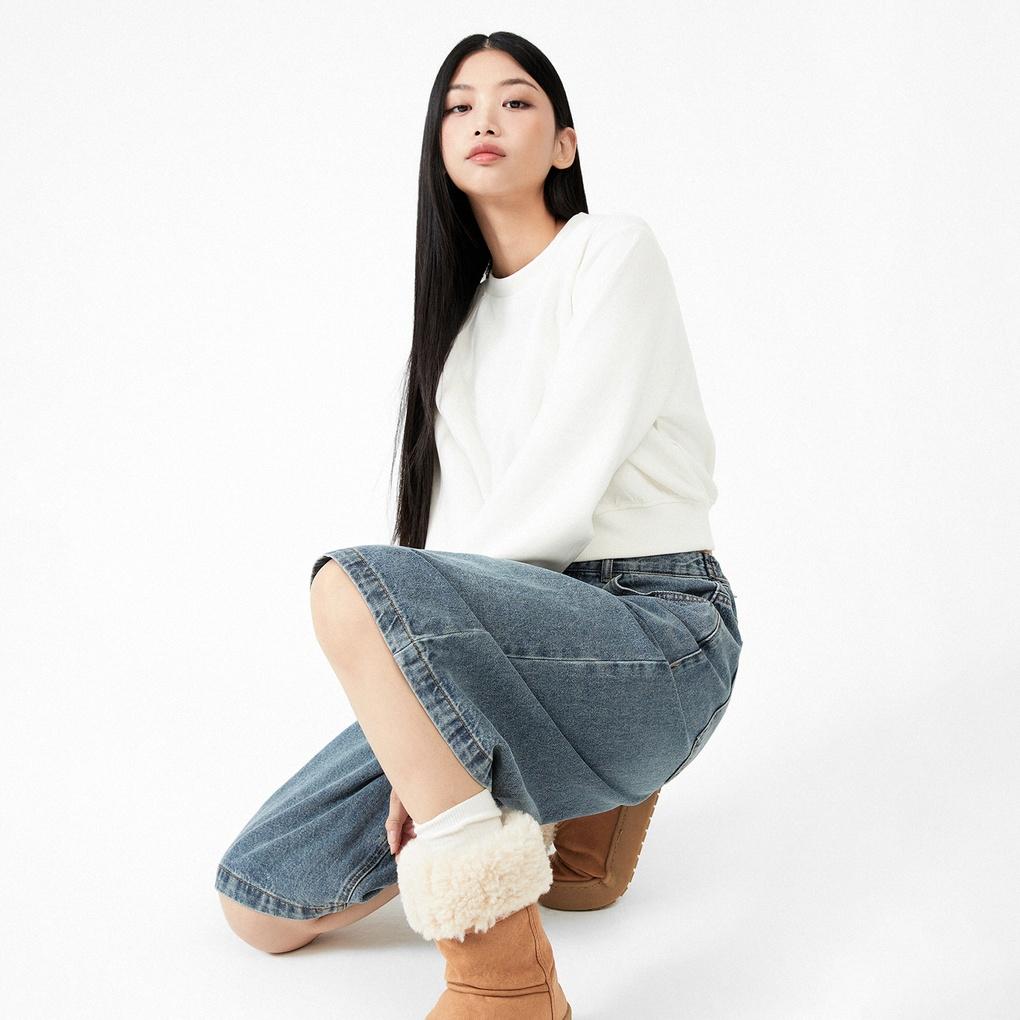 기모 하이넥 크롭 스웻셔츠_MIWLWEV14A
