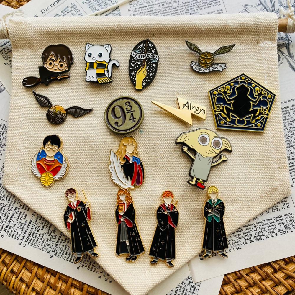 해리포터 헤르미온느 론위즐리 말포이 도비 뱃지 핀뱃지 브로치