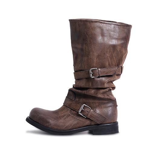 Slouchy Long Boot_Washed Brown