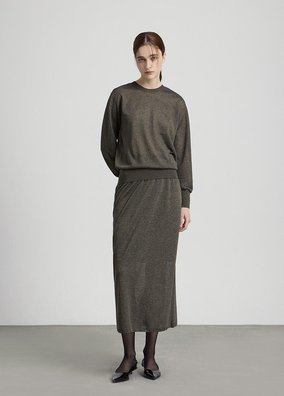 H-line sweater skirt