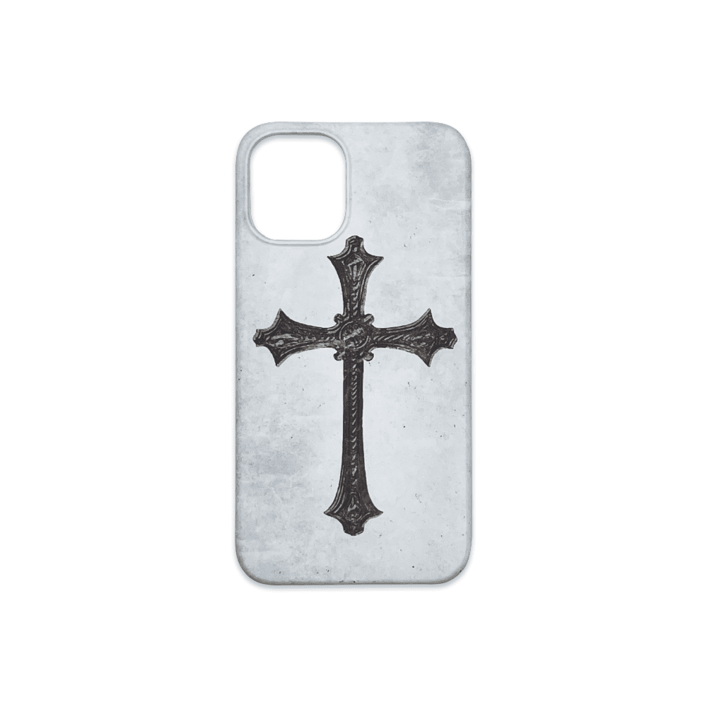 cross hard phone case (matt white)