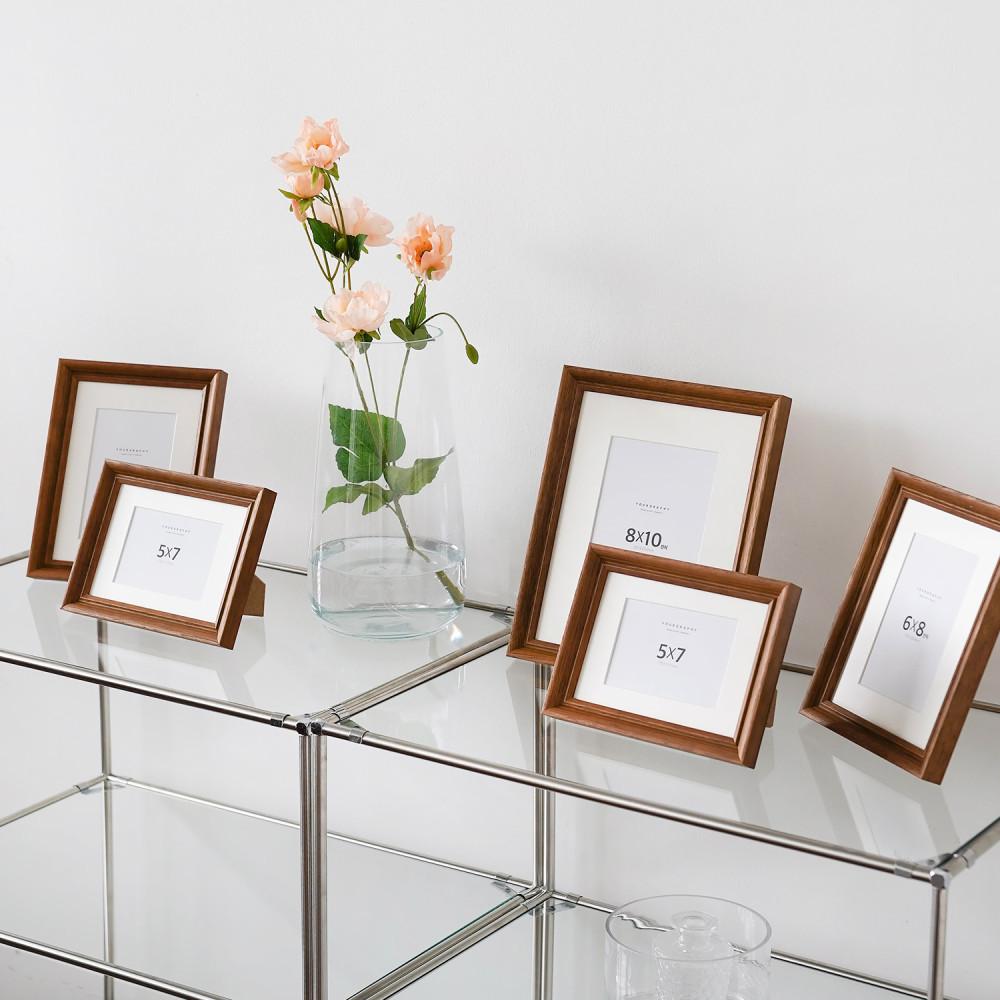 사진인화 빈티지 원목액자프레임 포토테이블액자 5x7 6x8 8x10 탁상 웨딩액자