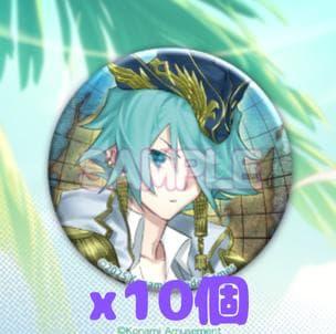 SOUND VOLTEX くじ D賞 缶バッジ 10個【嬬武器 烈風刀】