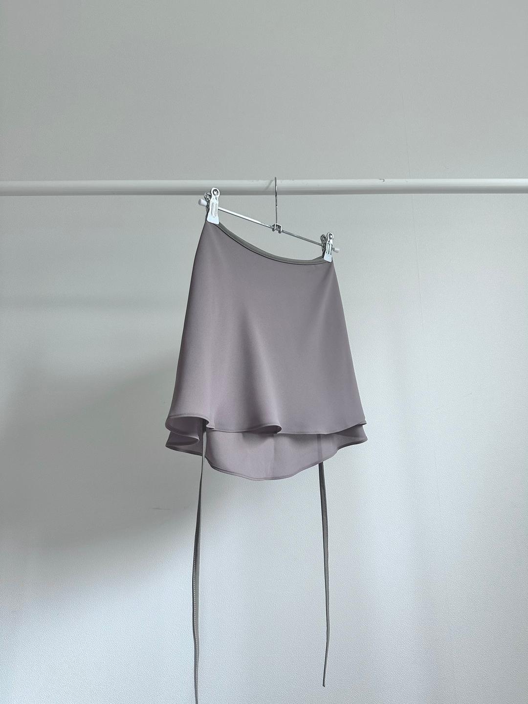 도비쉬폰(비침X)스커트-베이지브라운