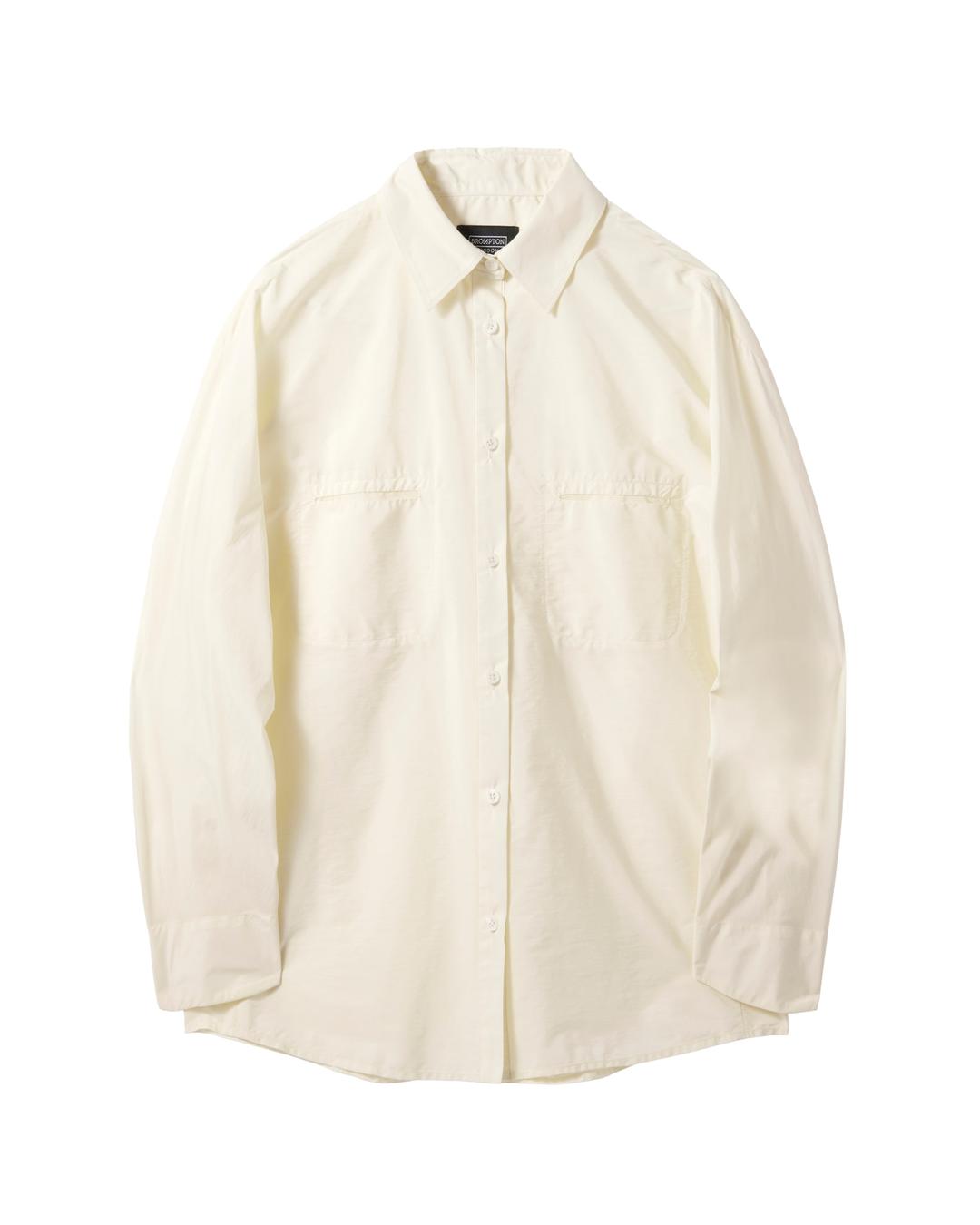 W WAIST STRING LONG SHIRT - L/BEIGE