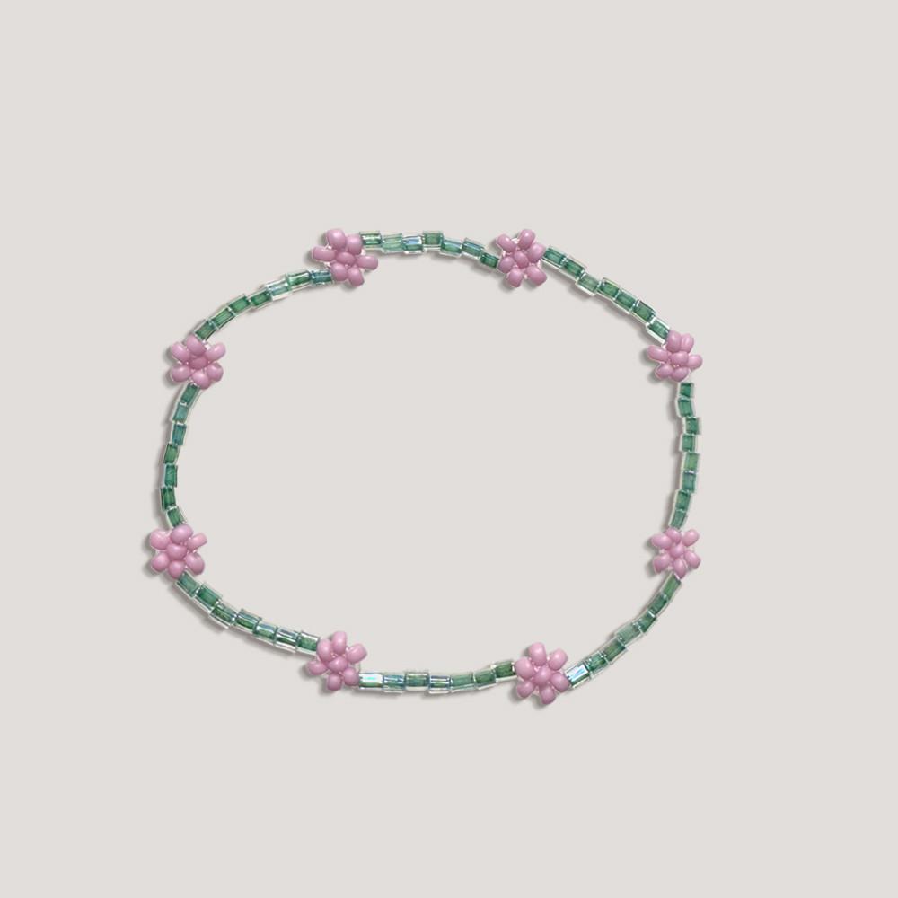 [어리틀티클] [트와이스 채영 착용] 블루밍 파티 브레이슬릿 - 비즈팔찌