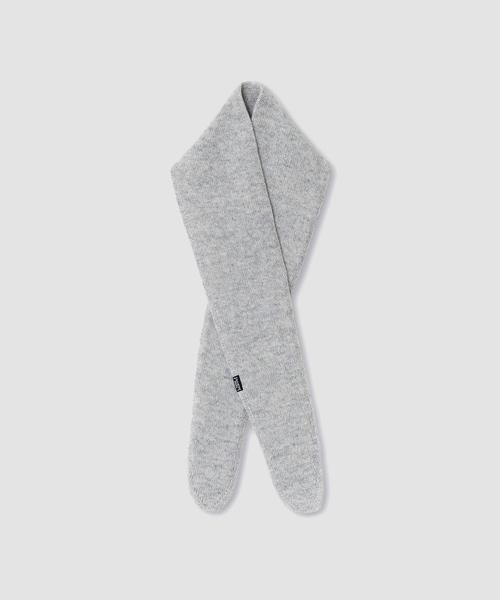 Alpaca Wool Muffler / Melange Grey