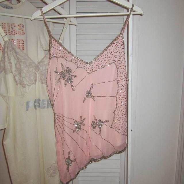 Vintage Fairy deco sequin camisole