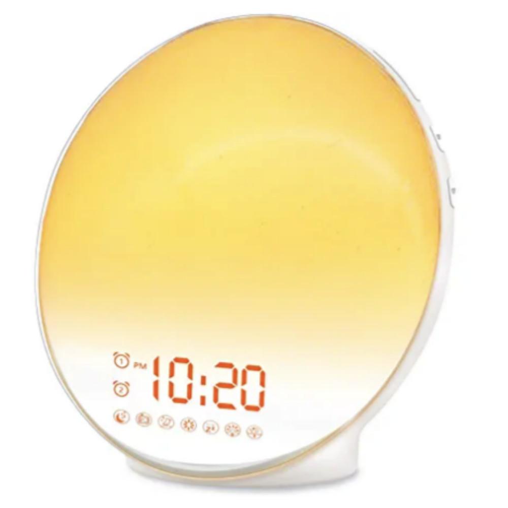 탁상시계 led 인공태양 알람 시계 무드등 무소음 시끄러운 디지털 선라이즈 뉴라이프챌린지