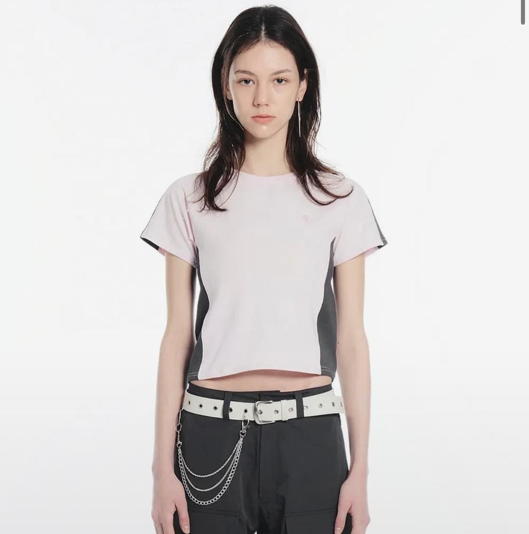 세릭 반팔 RAGLAN LOGO HALF TOP / PINK | 후루츠패밀리