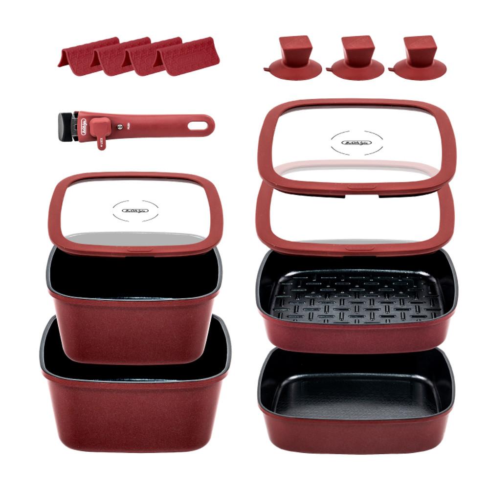 보오글 인덕션 냄비세트 인덕션용냄비 세라믹코팅 모든열원 사용가능 프라이팬 11종 세트