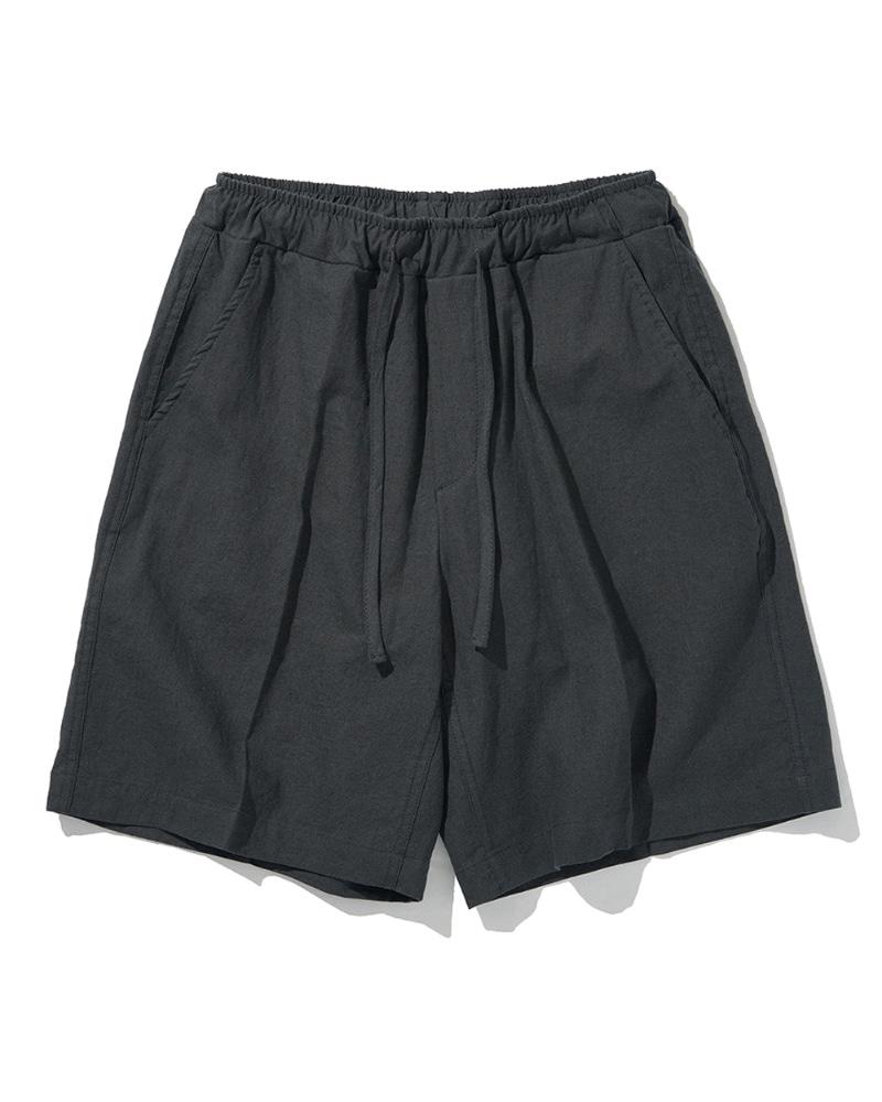소소 린넨 하프 팬츠 (CHARCOAL)