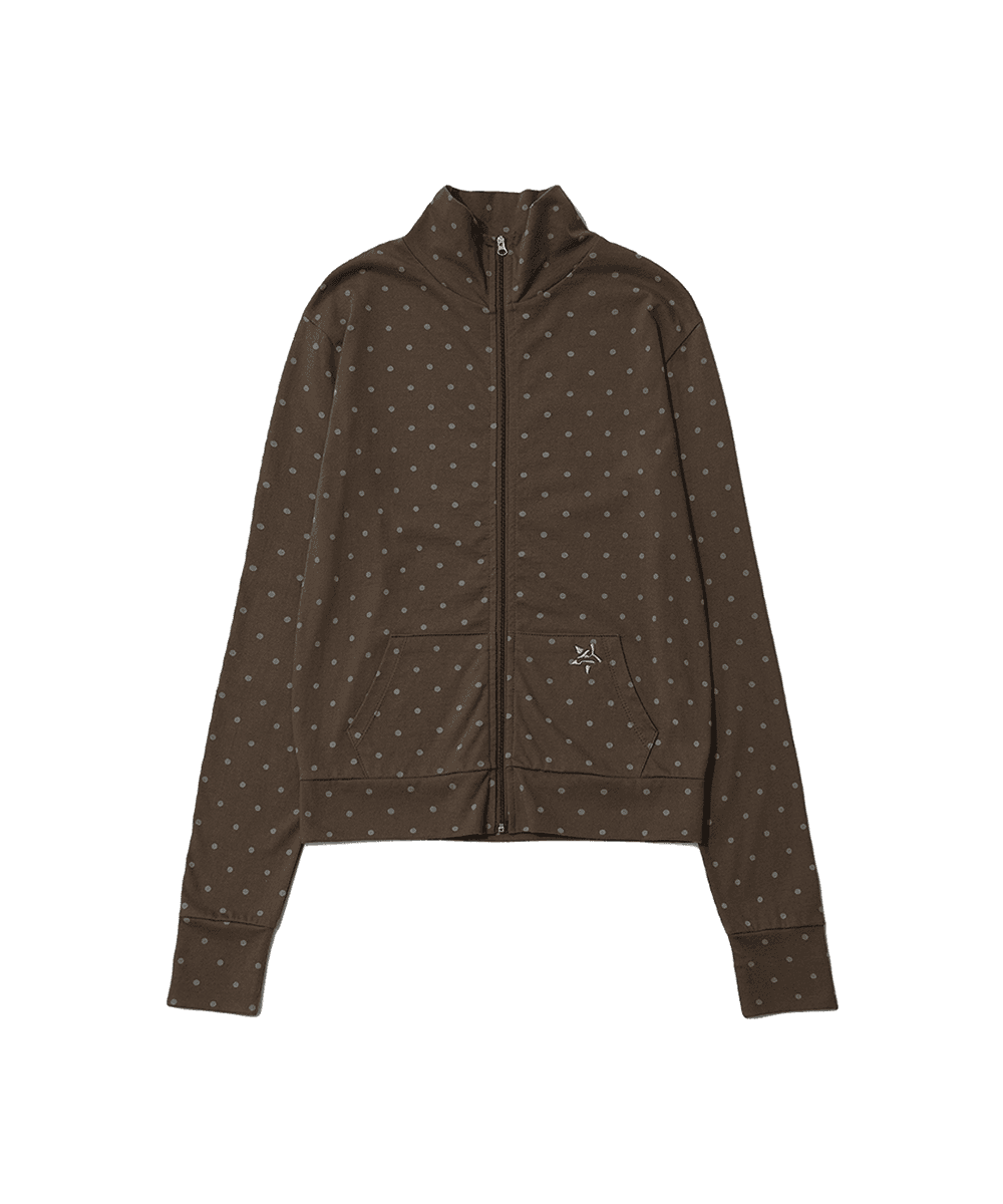 DOT SYMBOL ZIP UP - KHAKI