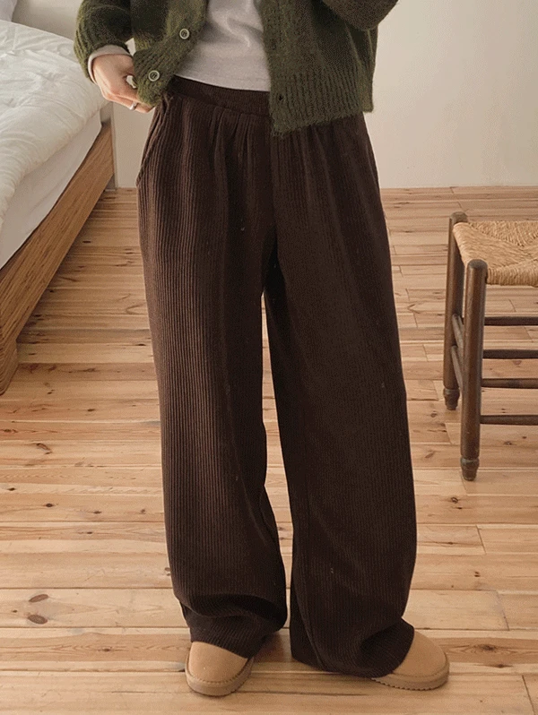 [주말동안 무료배송!/오픈 10%할인] #SLOWMADE. 모어와이드 코듀로이 트레이닝팬츠 (+베이직/롱ver) - 3 color