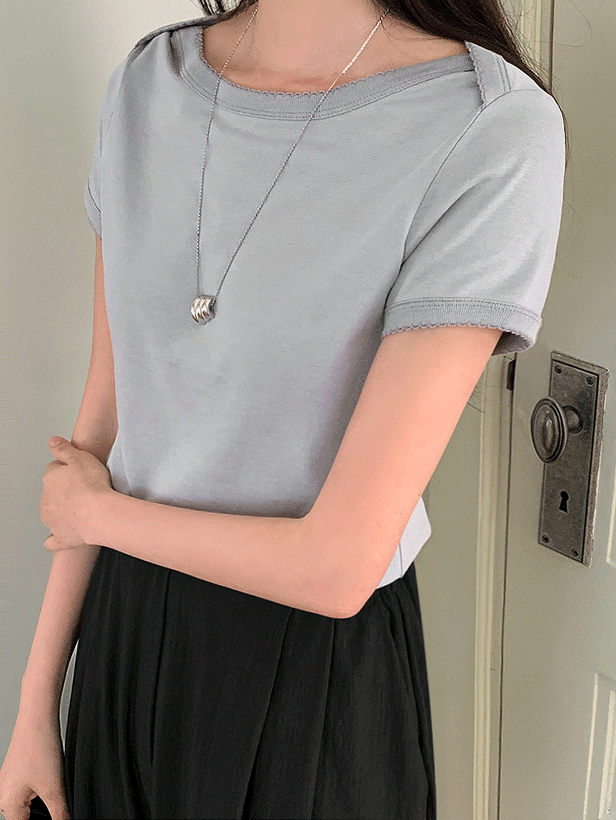 us lace point 1/2 t-shrit (3color)