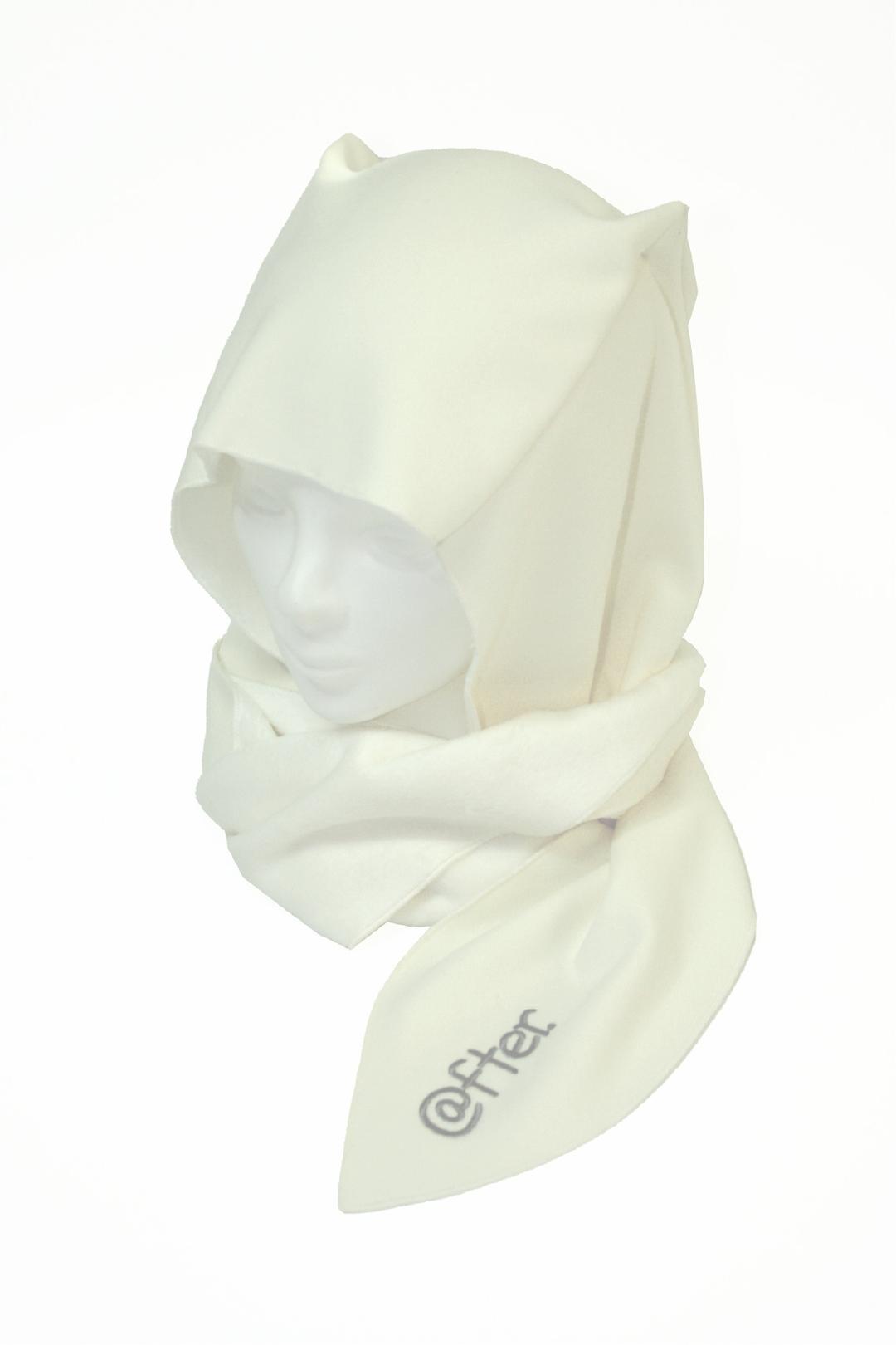 AFTER FUR HOOD MUFFLER (CREAM)