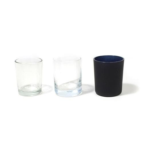 캔들용기 - 투명 블랙 미니타입 원형