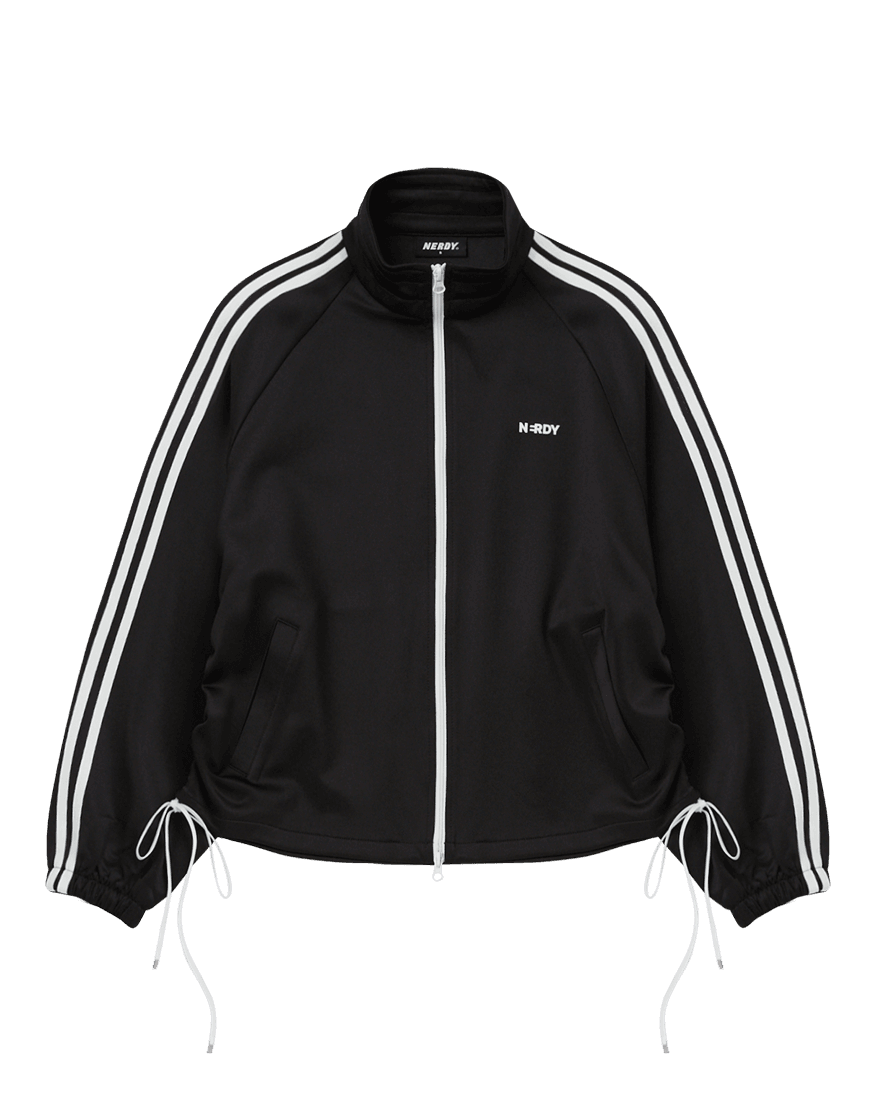 우먼스 셔링 트랙 탑 블랙