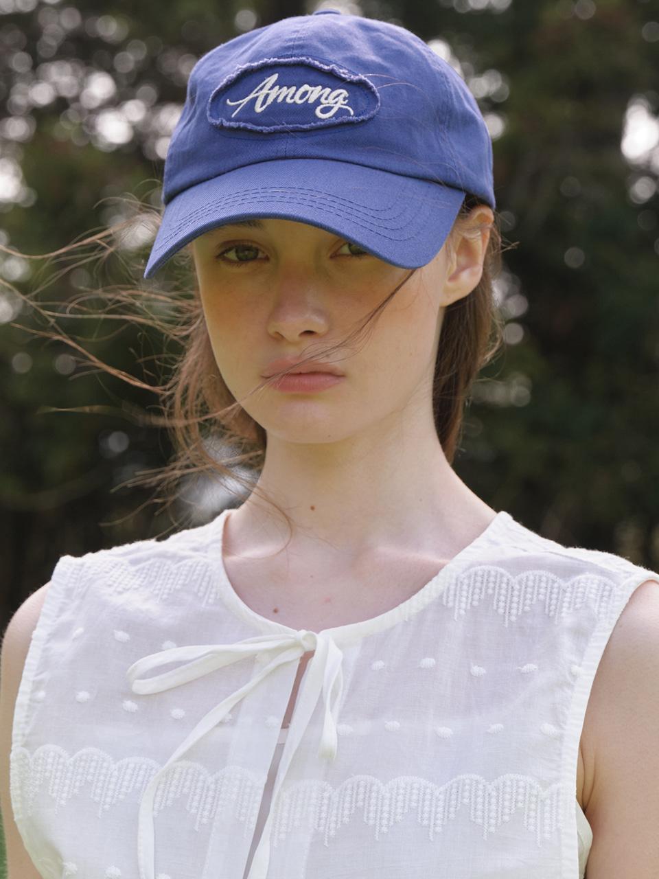 A LETTERING LOGO CAP_NAVY