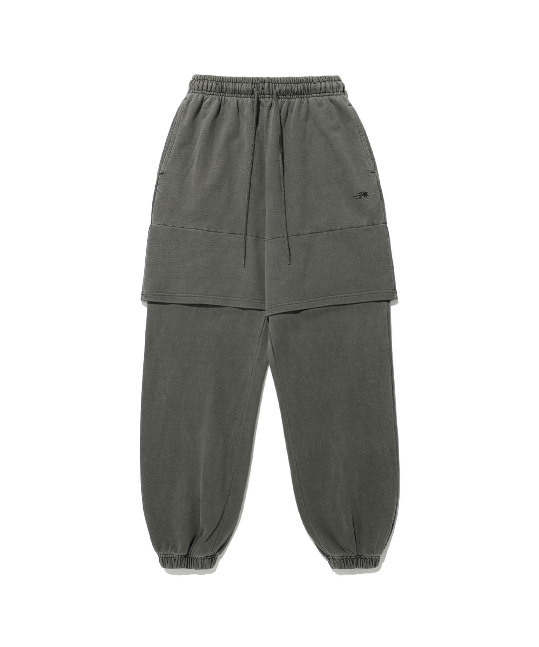 PIGMENT LAYERED SWEAT PANTS[CHARCOAL]
