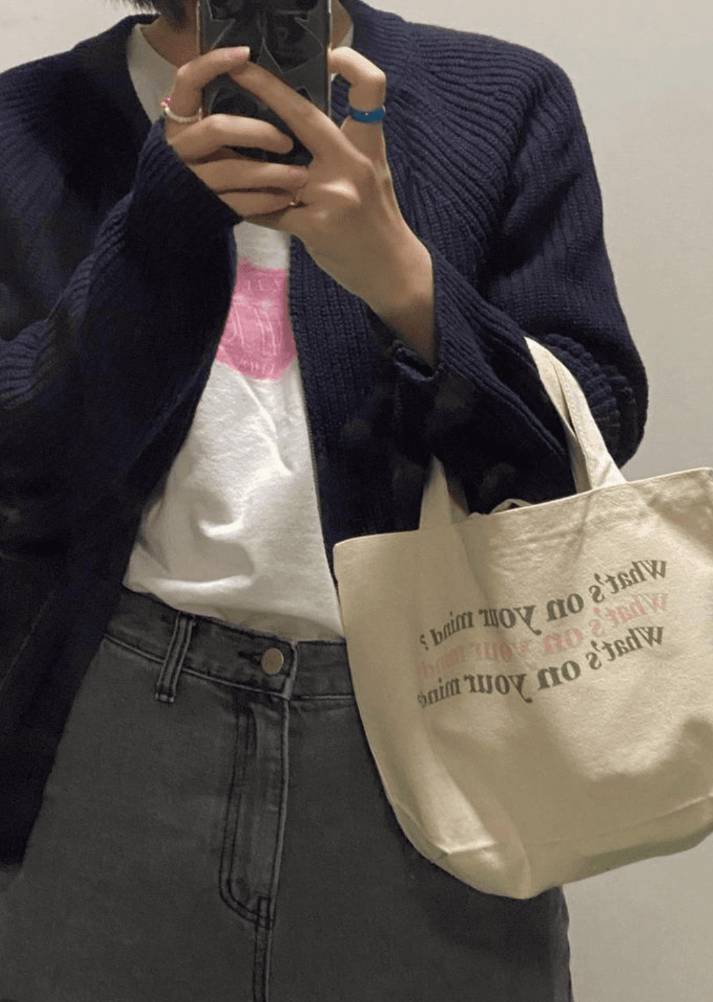 WHAT'S ON YOUR MIND CANVAS BAG
