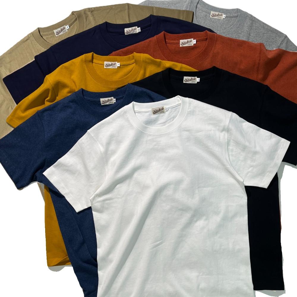 논스탁 NONSTOCK 무지 티셔츠 반팔 헤비코튼 브론슨 아메카지 워크웨어룩