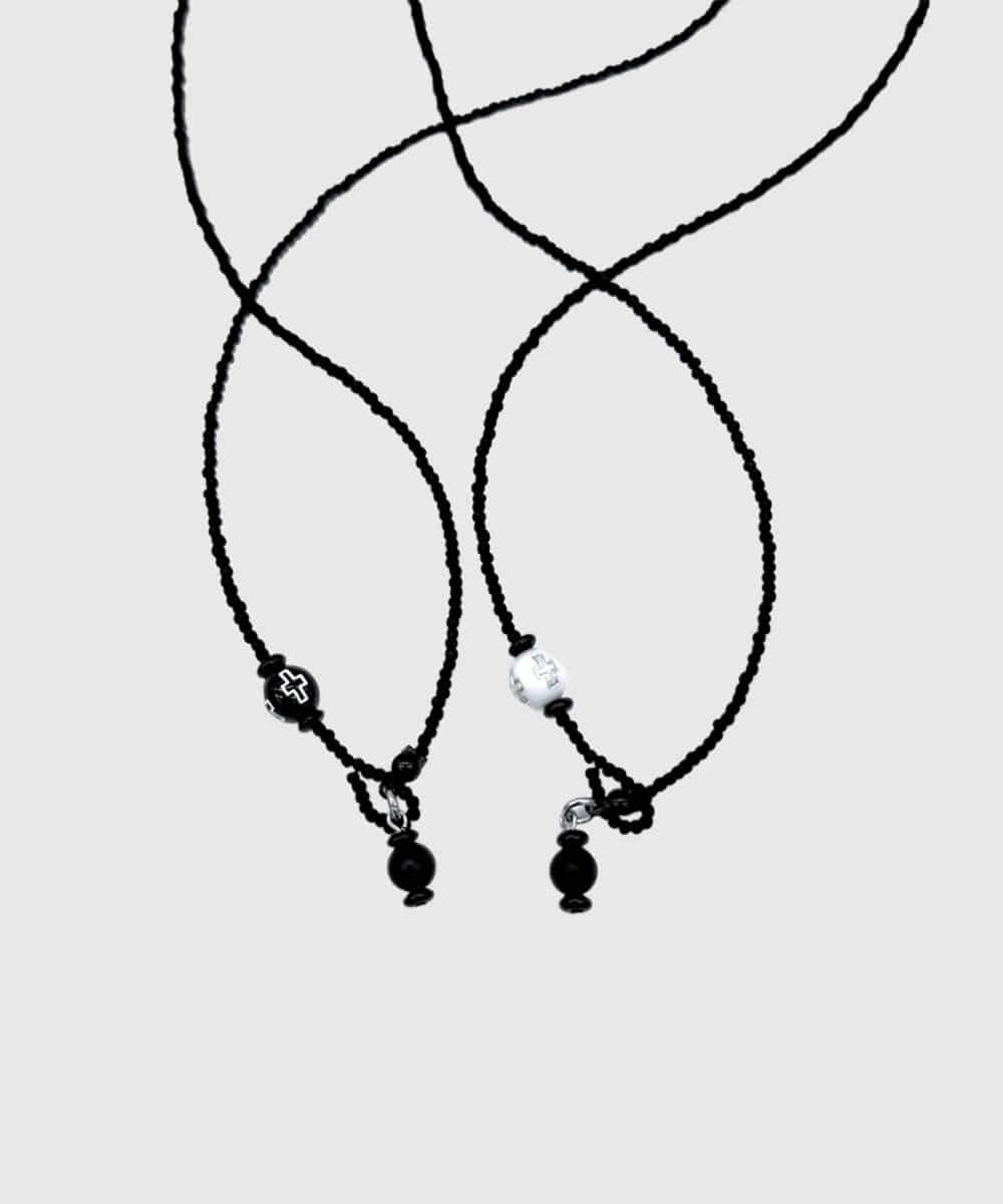 Cross line necklace (2 color)