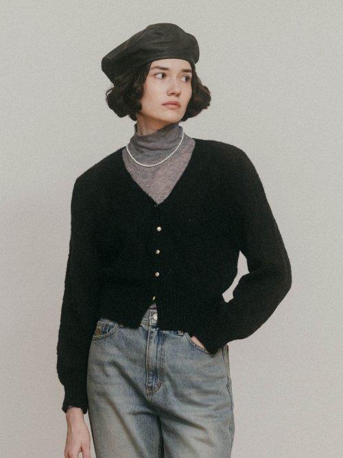 Caroline Wool Cardigan (Black)