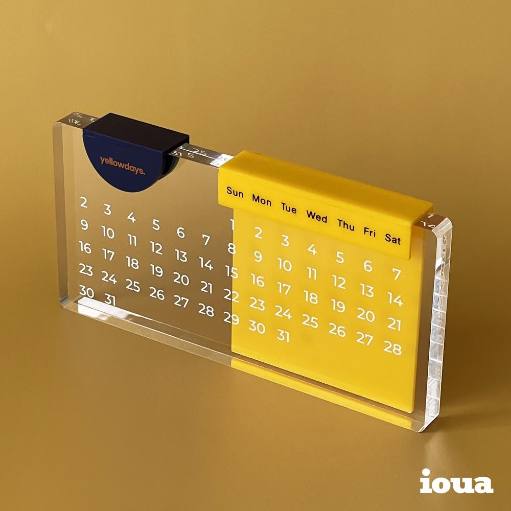 옐로우데이즈 아크릴 만년달력 스탠드캘린더 데스크테리어