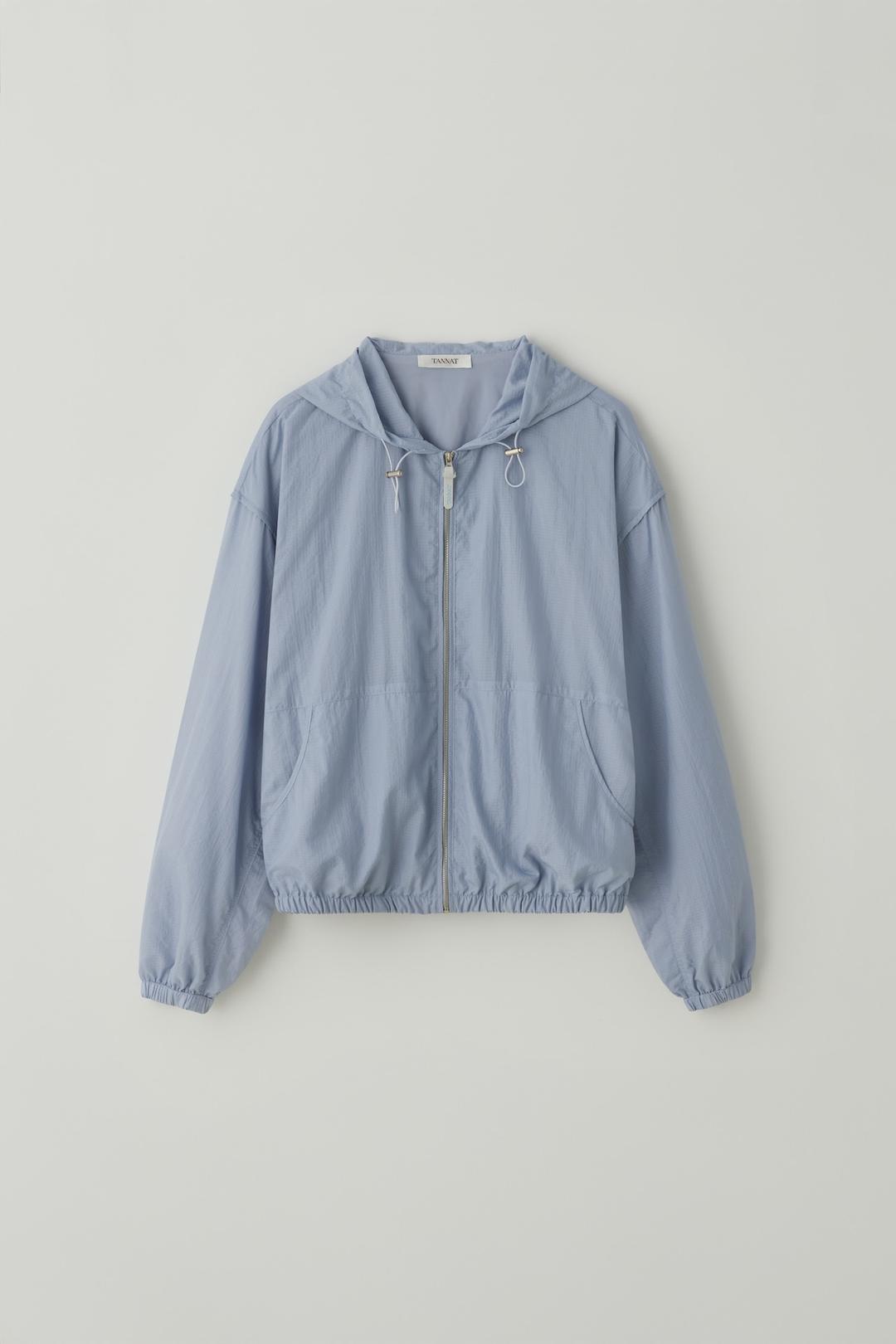T/T Plaid windbreaker (blue gray)