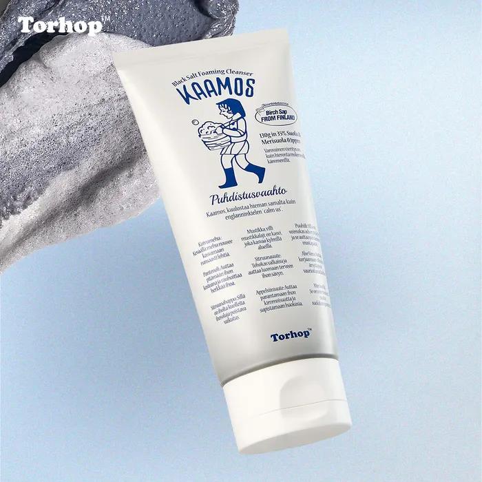 [피지강력세정] 카모스 블랙 소금거품 클렌저 130g