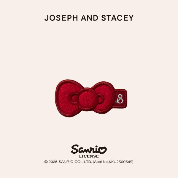 럭키 헬로키티 부클 와펜 레드 리본