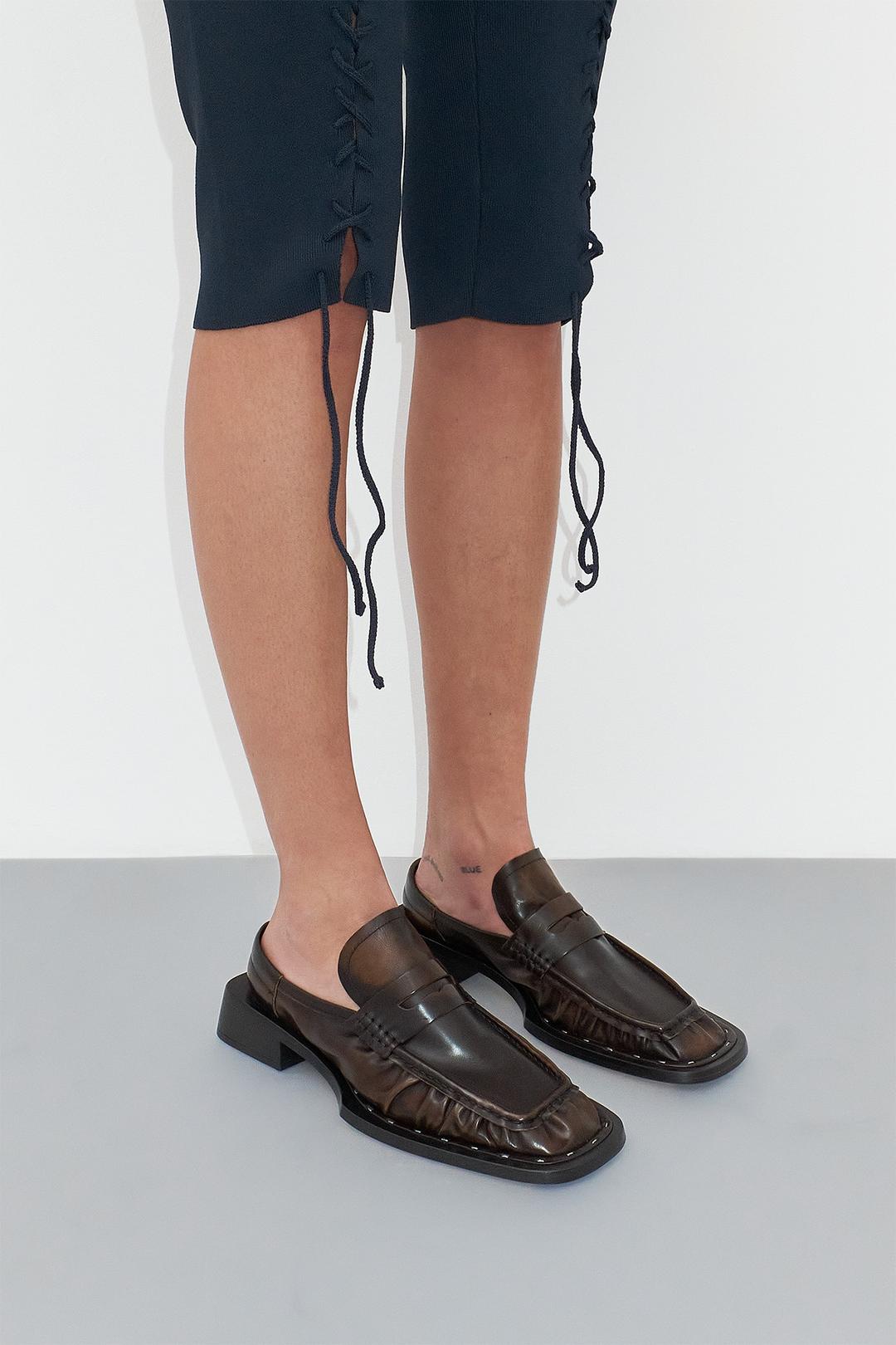 Isla Brushed Brown Loafers