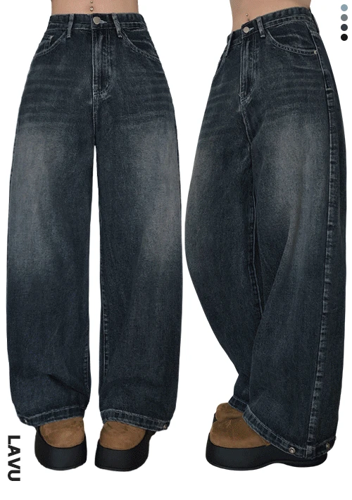 [👖주문 폭주/실물BEST]  힐리나 2Way 와이드 데님팬츠 (+숏,기본,롱ver/5size)