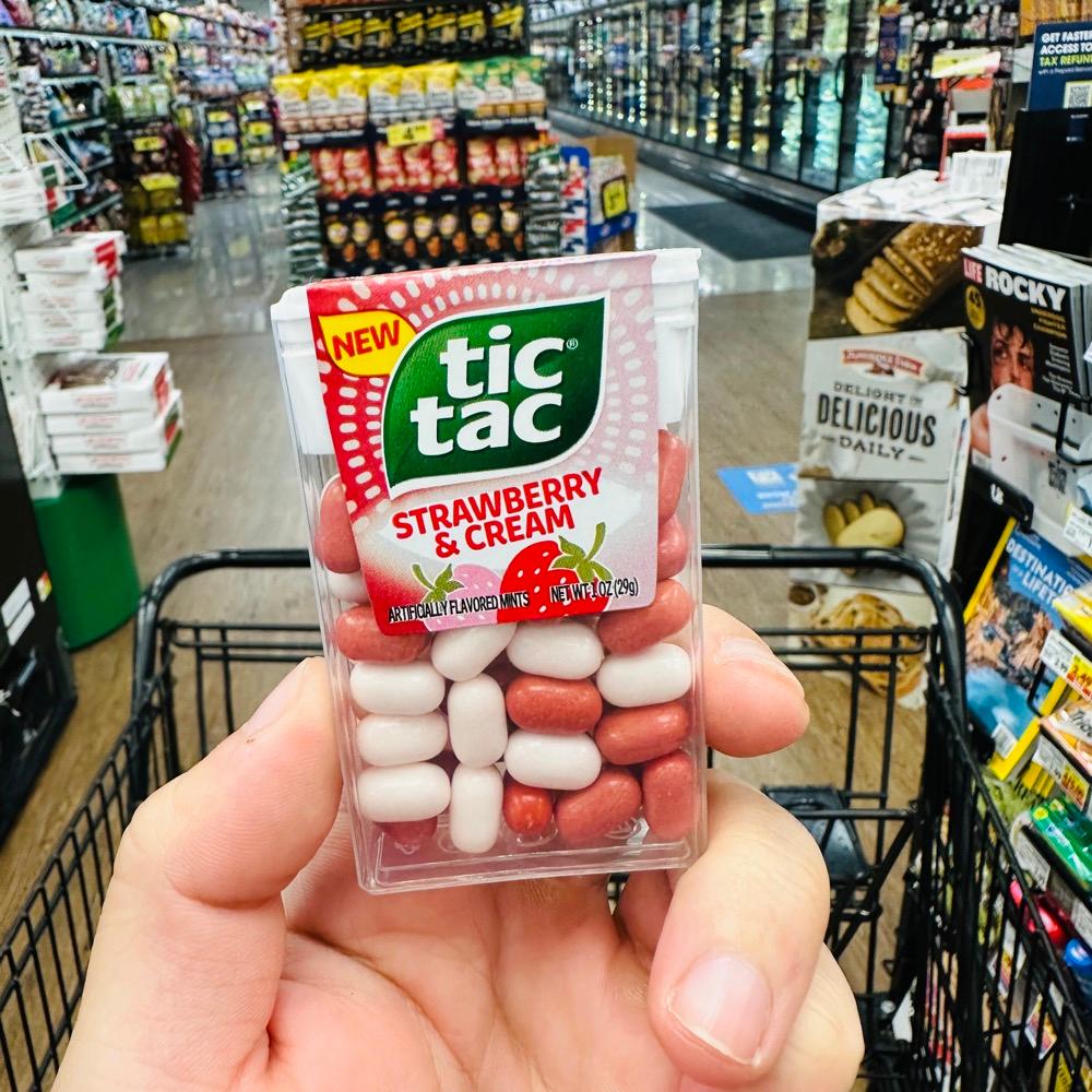 틱택 틱탁 스트로베리 크림맛 캔디 제로칼로리 사탕 Tic Tac 미국직배송