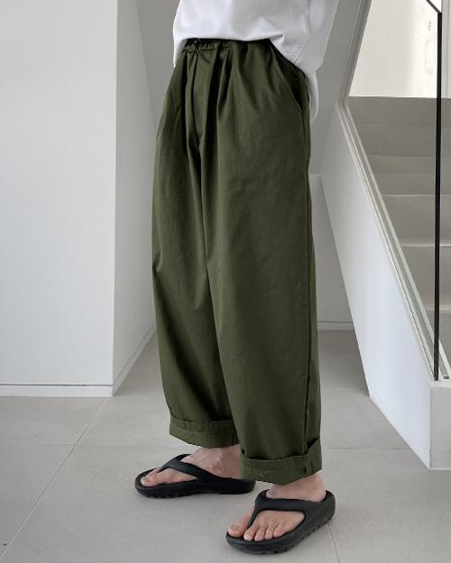 [자체제작] 썸머 핀턱 벌룬 와이드 코튼 팬츠 (4 color)