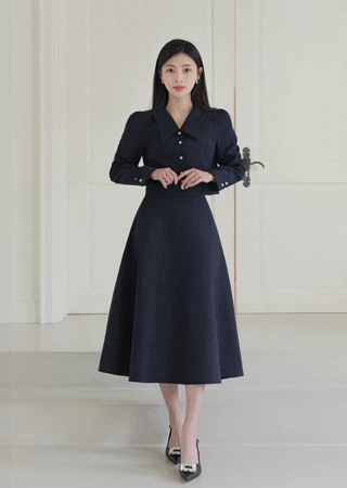 [단독] 아우룸 진주 자켓+스커트 투피스 세트(S~L)