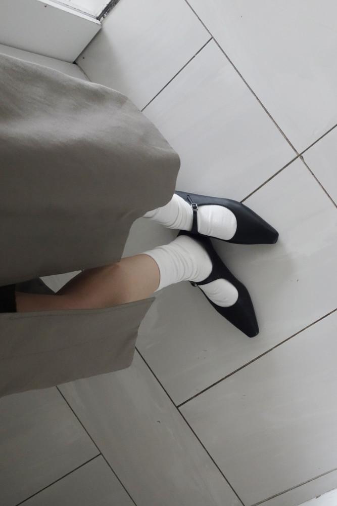 24PF 베일 메리제인  / 블랙 / 2 cm