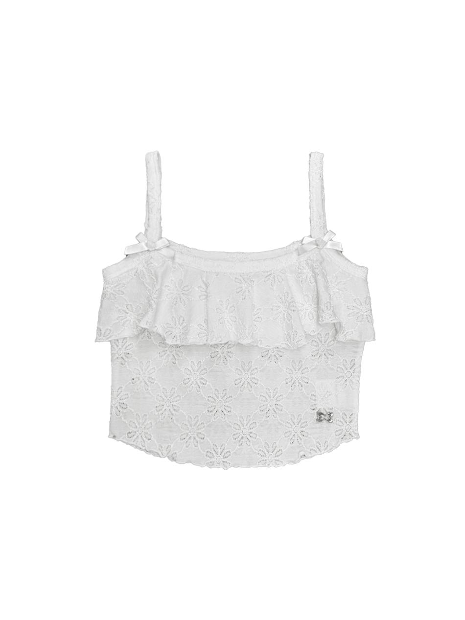FLOWER FRILL SL / WHITE