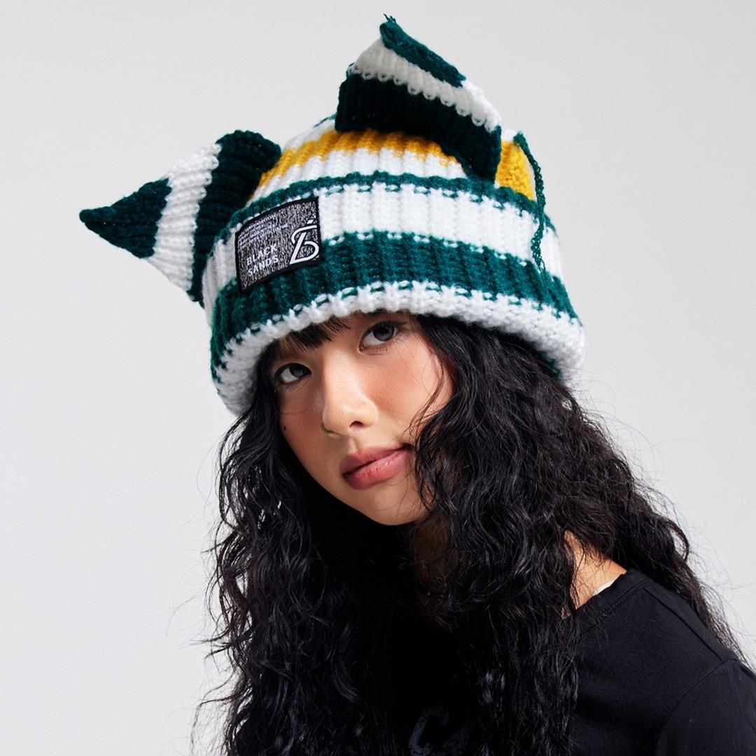 [블랙샌즈] 스트라이프 유니크 귀비니 (4 colors)