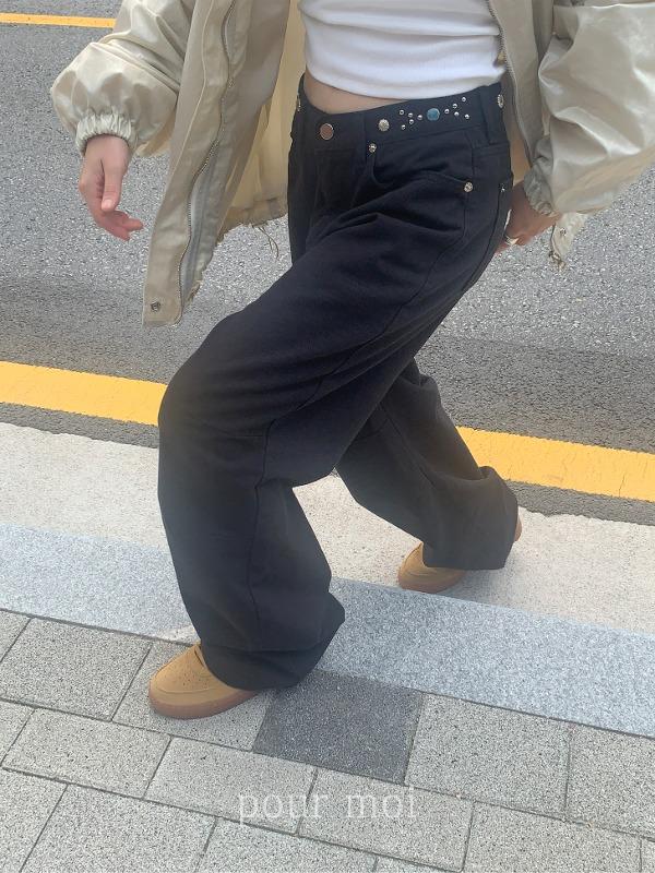 보헤미안 스터드 팬츠