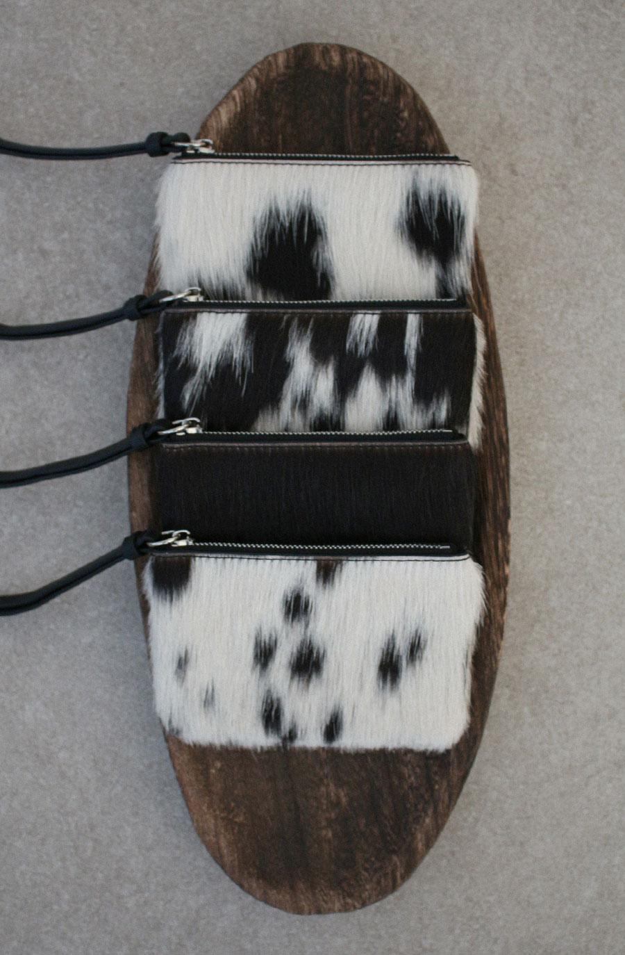 HAIRCALF LEATHER MINI POUCH (2 types)